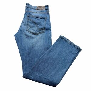 Ring of Fire Men's Slim Fit Distressed Denim Jeans Size 33x30 Men's Blue Jeans